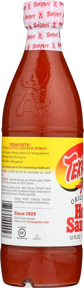 Texas Pete Original Hot Sauce - 3 Pack (12 oz Each) | Authentic Flavor, Perfect for Wings, Tacos & BBQ | Spicy Condiment for Cooking & Grilling
