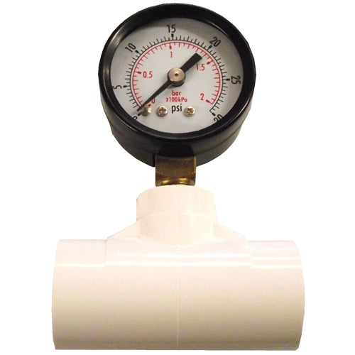 High-Quality Pressure Gauge PSI & Tee for Poultry & Rabbit Water Systems - Perfect for Farm Animal Hydration Monitoring
