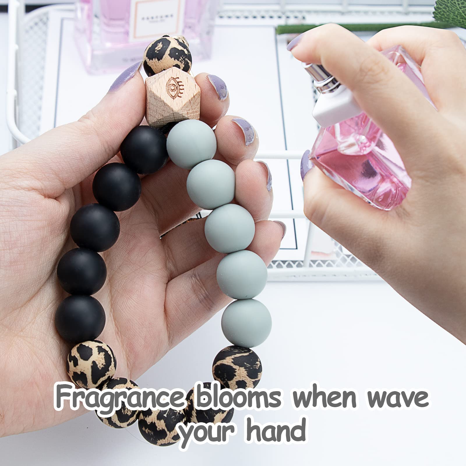 Beaded Keychain with Tassel - Silicone Key Ring Bracelet for Women | Cute Boho Car Key Chain Wristlet | Perfect for Key Organization, Handbag Accessory & Gift Giving