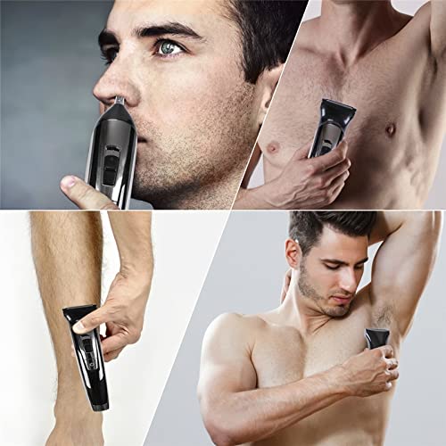17-Piece Electric Razor & Grooming Kit for Men - Rechargeable Beard Trimmer & Body Shaver (100-240V) | Perfect for Travel, Home Use & Professional Grooming