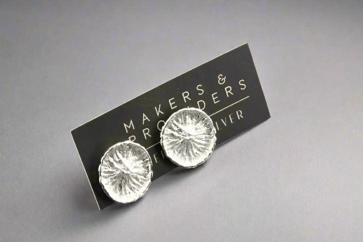 Sterling Silver Daisy Button Stud Earrings - Elegant Floral Jewelry for Women, Perfect for Everyday Wear & Special Occasions