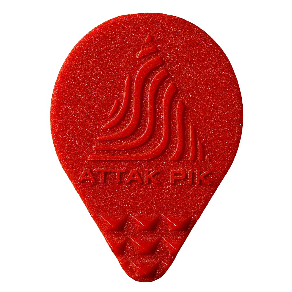 Acoustik Attak Structured Guitar Picks - Medium Thickness for Unique Tone (10 Pack) | Perfect for Rock, Blues & Acoustic Performances