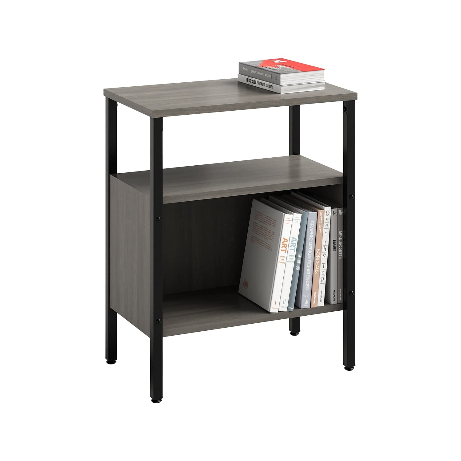 Safco Simple Storage Multi-Functional Wood Gray Storage Unit - Organizer Shelf for Home Office, Living Room & Bedroom - Perfect for Books, Decor & Supplies