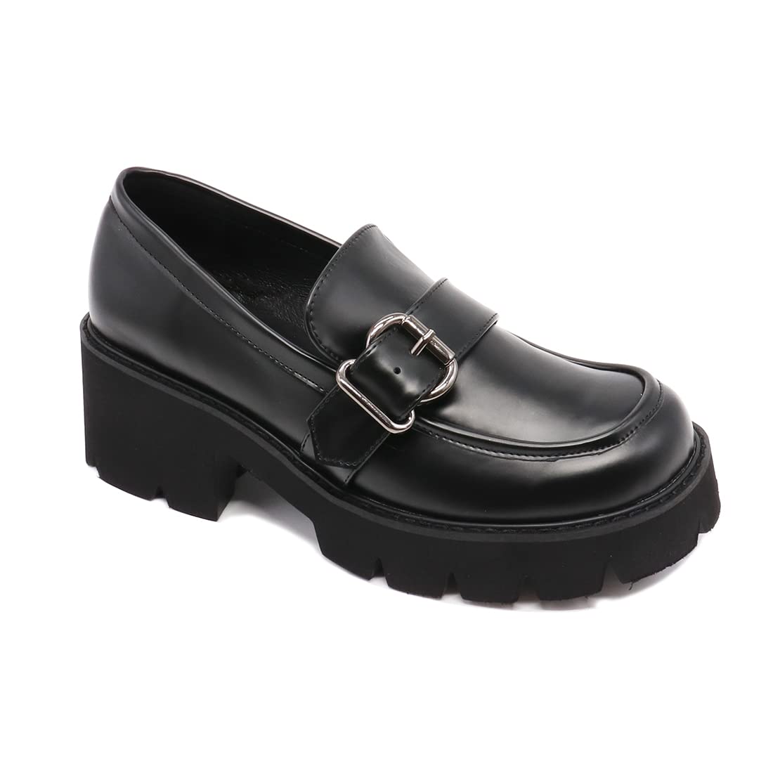 MAKEGSI Women's Oxford Dress Shoes - Professional Office Loafers with Platform High Heels for Business Women & Work Attire | Perfect for Corporate Meetings, Office Wear & Formal Occasions