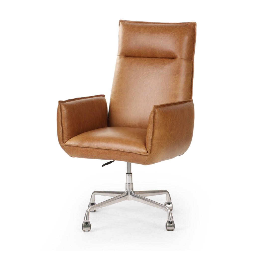 Premium Lionel Desk Chair with Chaps Saddle Design - Ergonomic Office Chair for Home & Work - Perfect for Long Hours of Sitting, Gaming, and Study Sessions