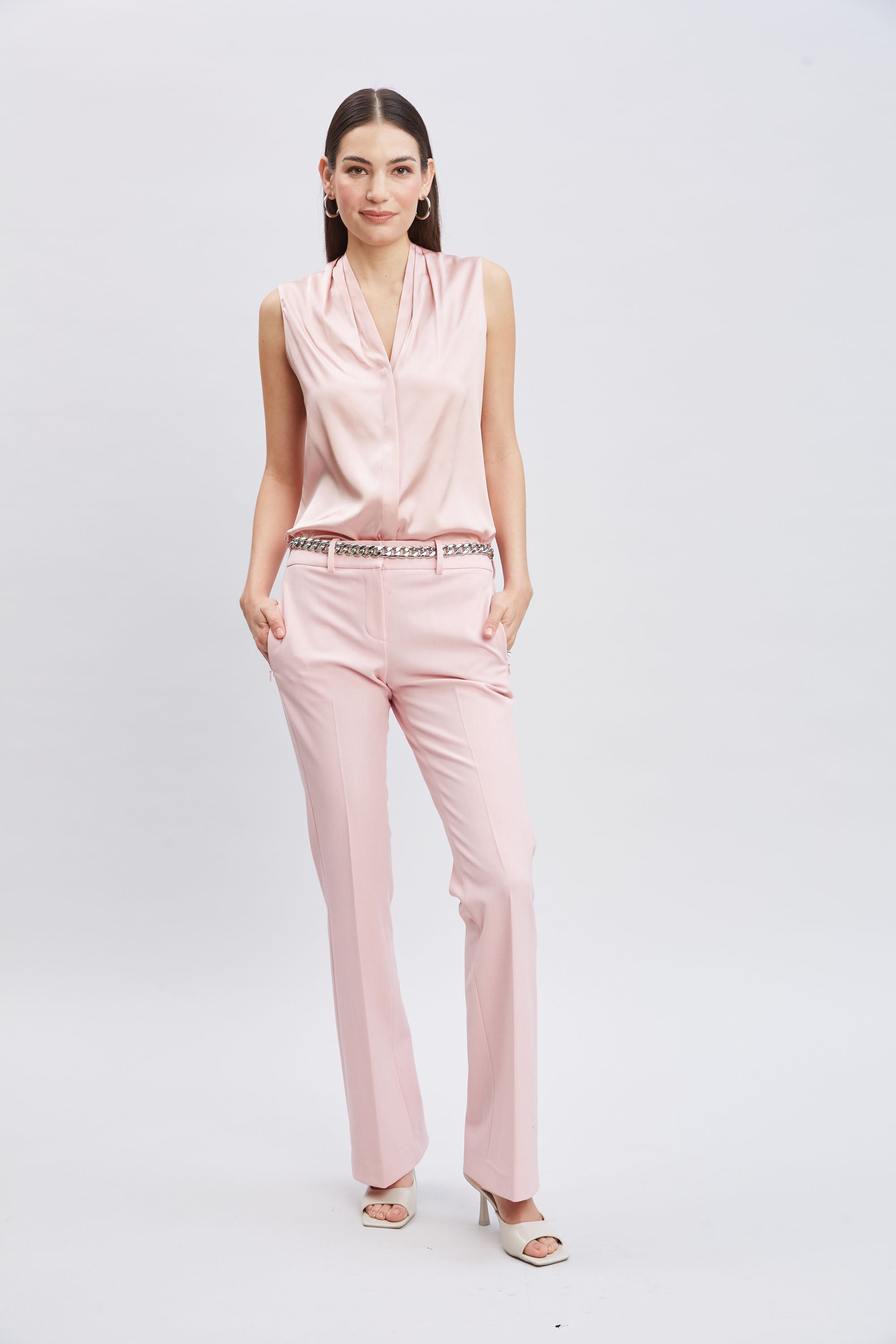 Women's Fit & Flare Pants - High Waisted Stretchy Bootcut Trousers for Work, Casual & Date Night Outfits