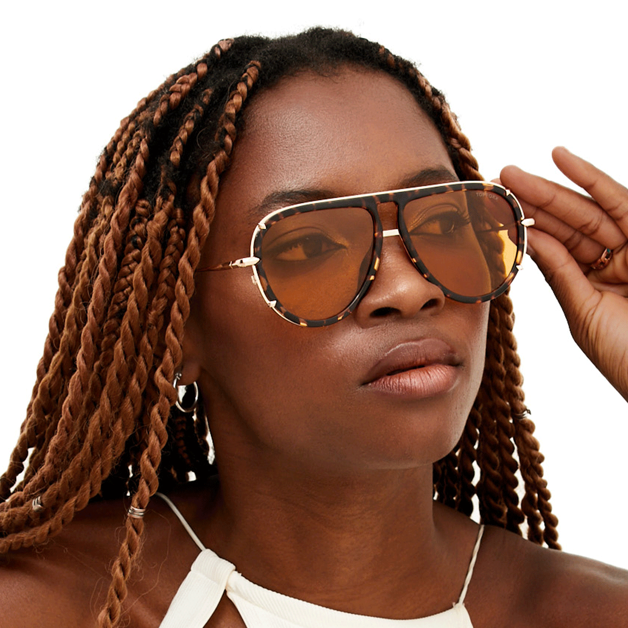 Ivy Luxe Yellow Tangle-Free Round Aviator Sunglasses for Women - UV Protection, Fashionable & Lightweight - Perfect for Driving, Beach & Outdoor Activities
