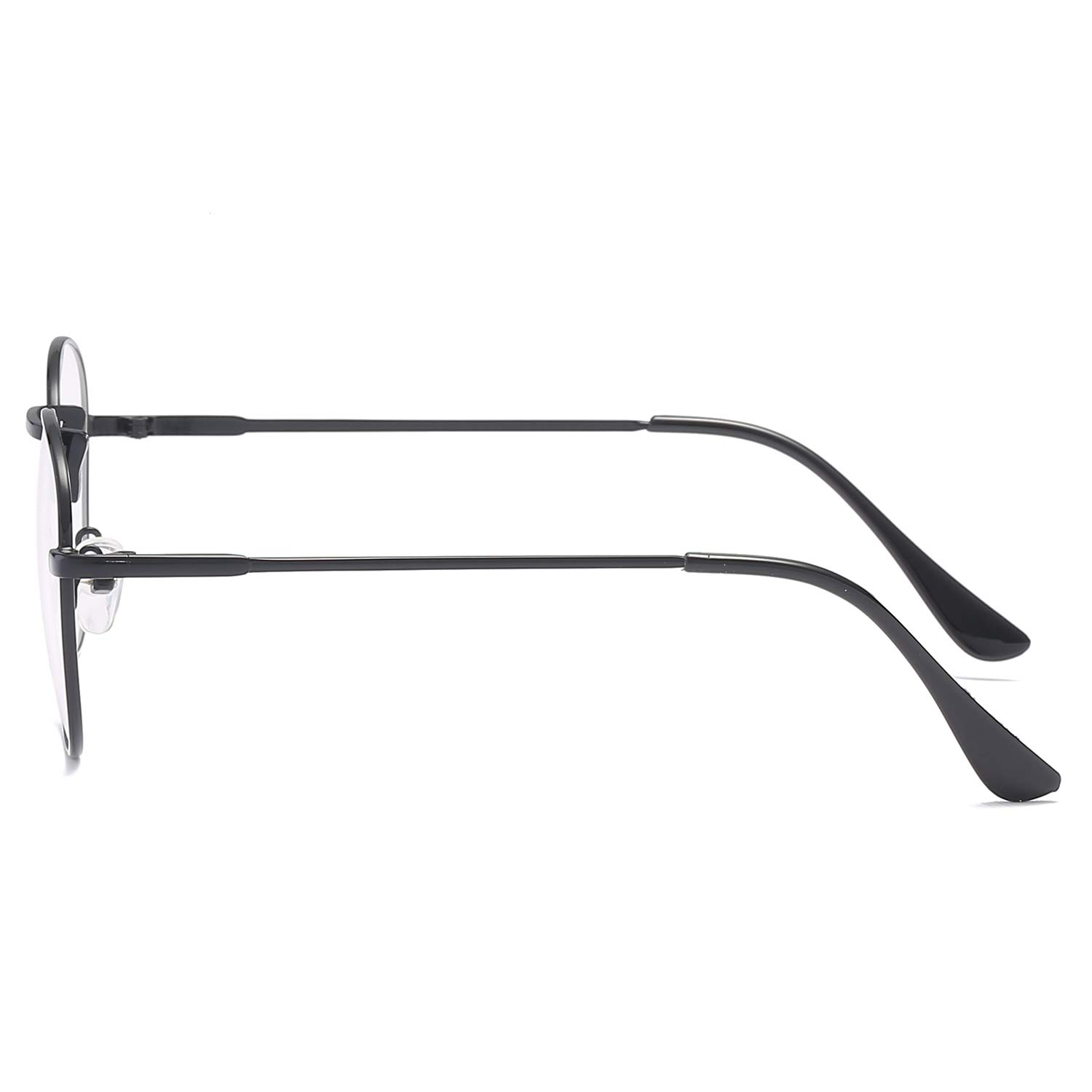 Photochromic Gray Reading Glasses - Retro Metal Frame for Indoor/Outdoor Use