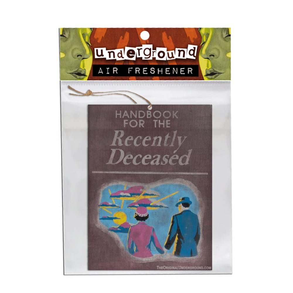 Recently Deceased Air Freshener - Funny Novelty Car & Home Decor for Halloween, Gag Gift for Ghost Lovers | Perfect for Office Pranks & Spooky Party Decorations