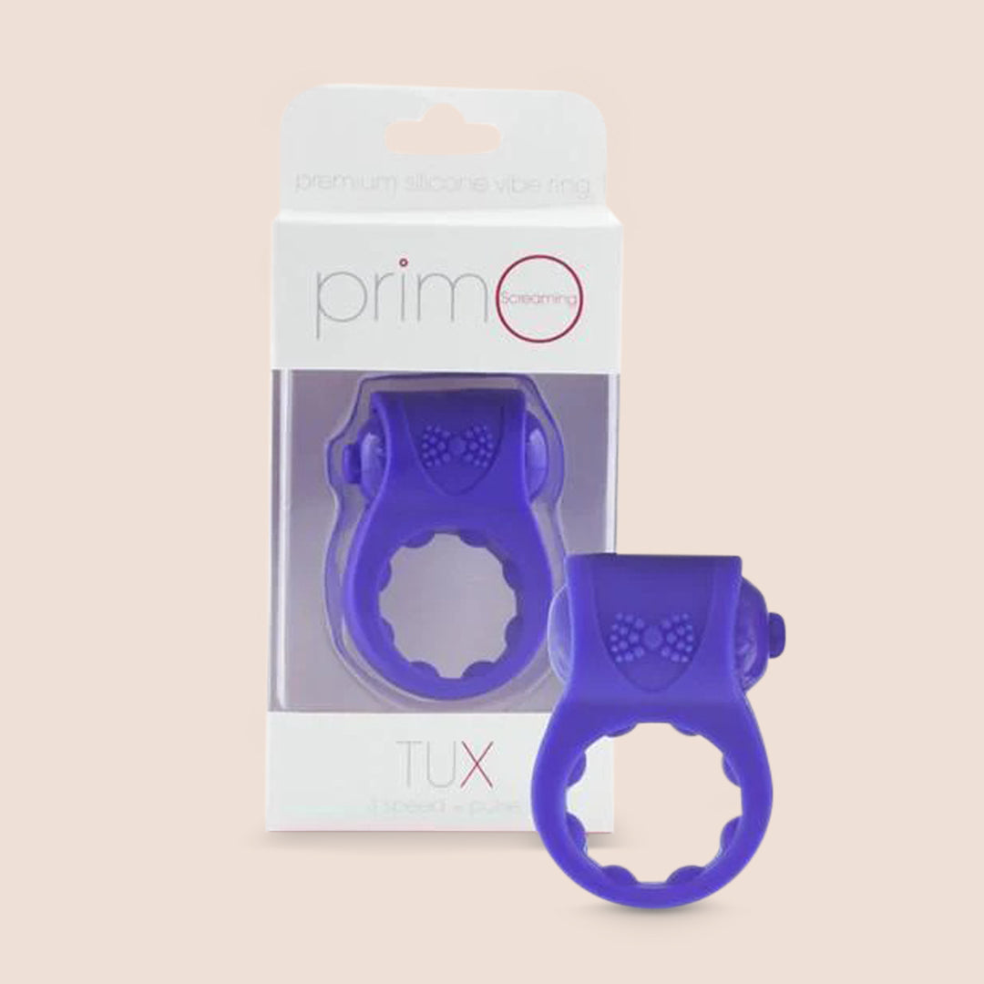 Screaming O PrimO® Tux Vibrating Silicone Penis Ring - Enhance Intimacy & Pleasure for Couples | Waterproof & Rechargeable Cock Ring for Better Erections & Longer Lasting Sex