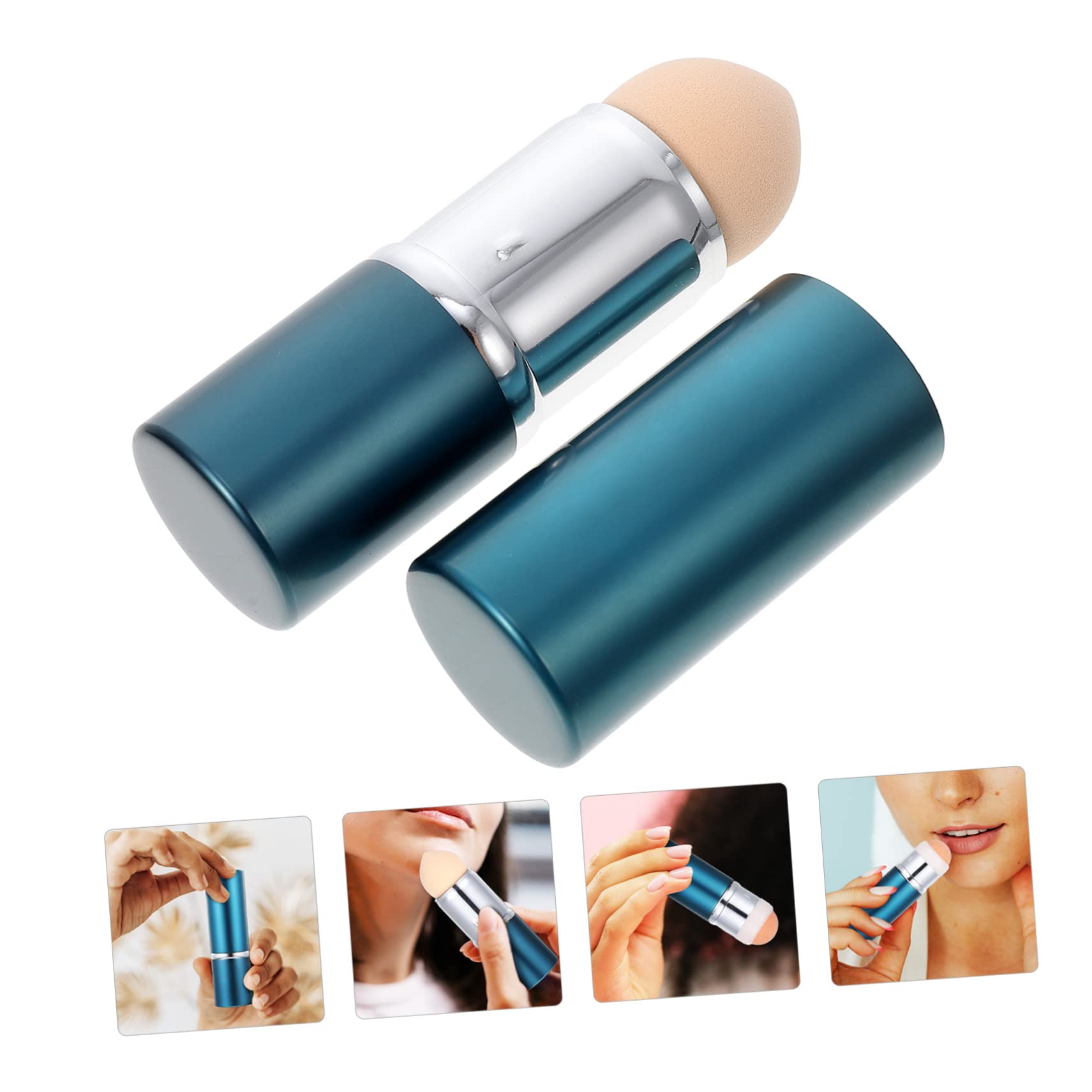 Oil Absorbing Volcanic Stone Face Roller - Aluminum Alloy Oil Control Ball for Makeup & Skincare | Portable Oil-Removing Gadget for Oily Skin, Touch-ups & On-the-Go Use