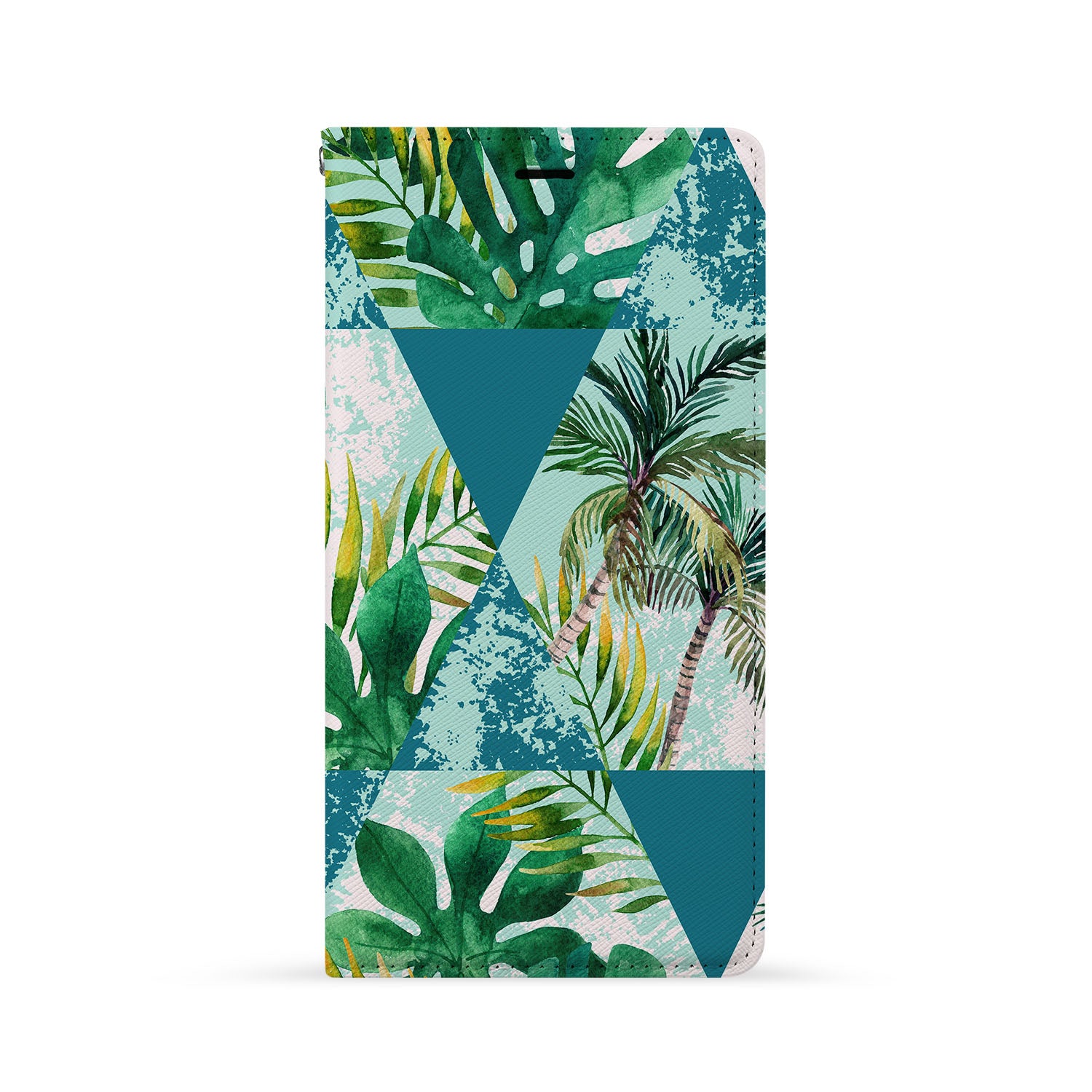 Geometric Flower iPhone Wallet Case - Slim Card Holder for Credit Cards & ID - Perfect for Everyday Use & Travel Accessories