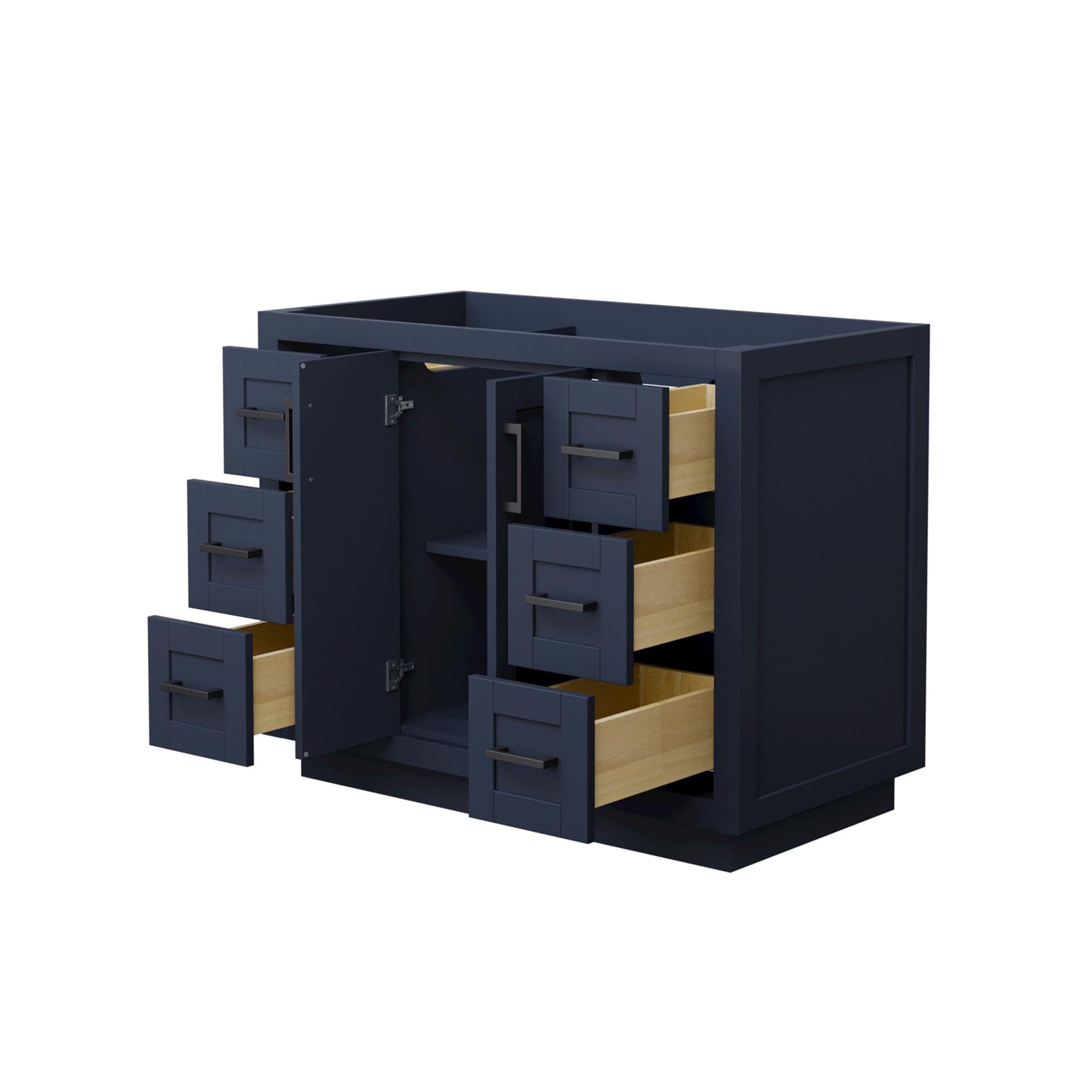 Wyndham Collection WCF292942SBBCXSXXMXX Miranda Vanity Cabinet in Dark Blue - Perfect for Bathroom Storage & Organization, Modern Home Decor