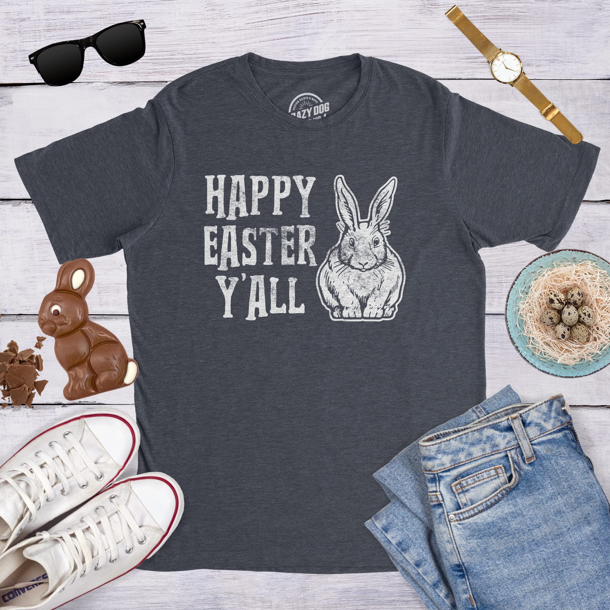 Funny Easter Bunny T-Shirt for Men - 