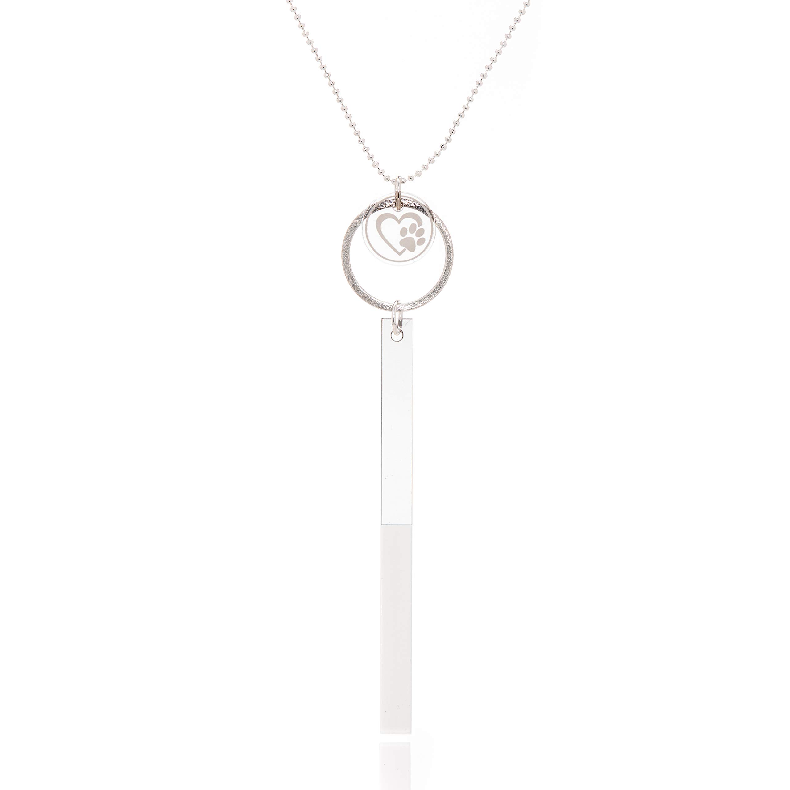 Stylish Sterling Silver Dog Necklace for Women - Hope & Love Pendant | Perfect Gift for Pet Lovers & Everyday Wear