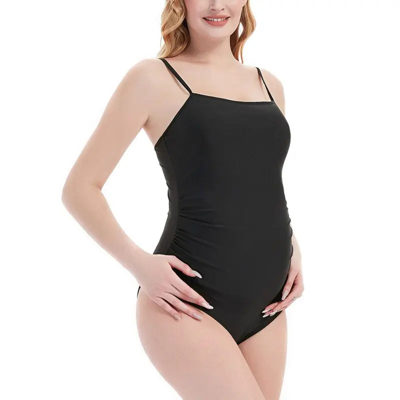 One Piece Maternity Swimsuit for Pregnancy - Comfortable & Stylish Maternity Swimwear for Beach, Pool & Vacation