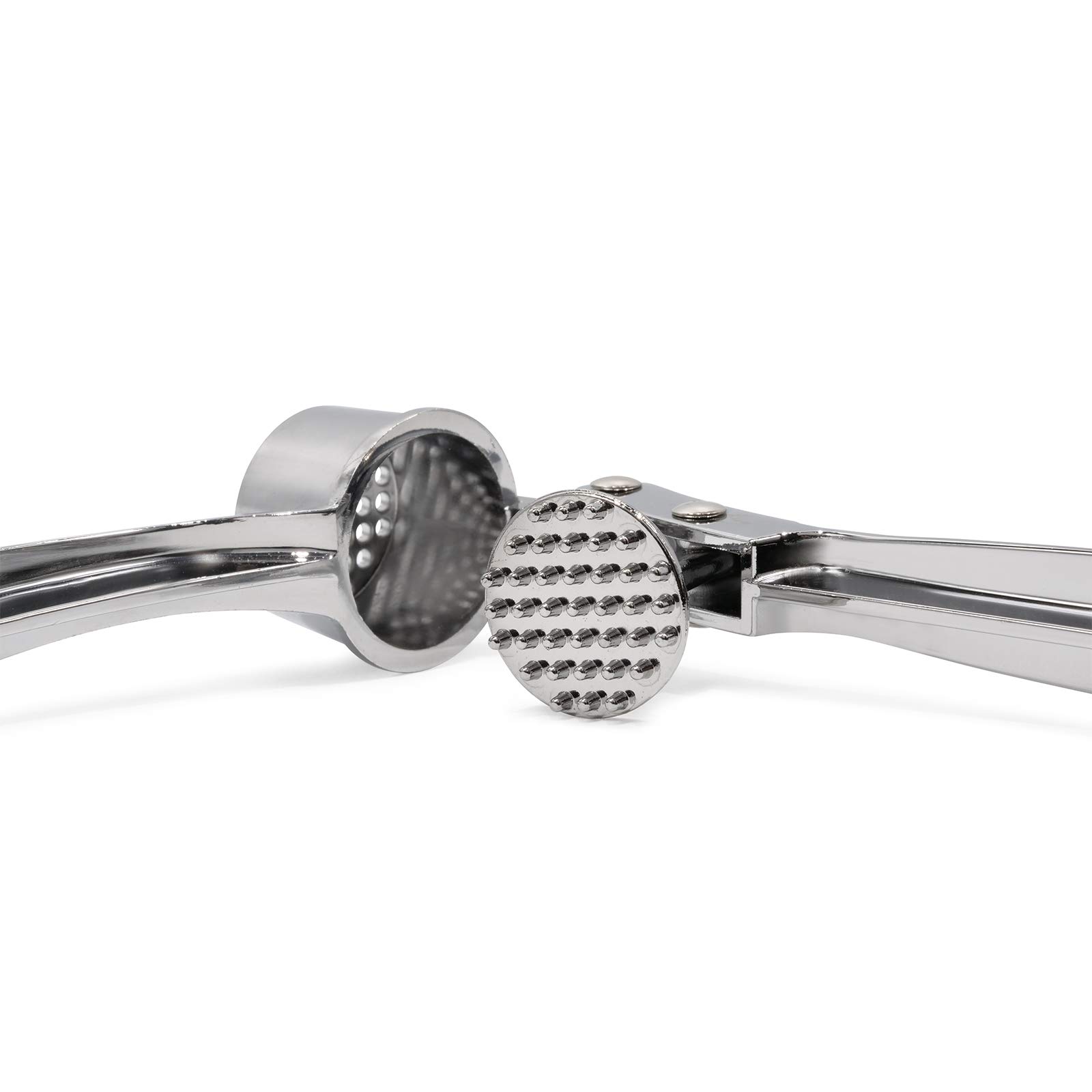 Premium Stainless Steel Garlic Press - Professional Heavy Duty Garlic Crusher & Ginger Mincer - Easy Squeeze Design, Dishwasher Safe - Perfect for Cooking, Baking & Meal Prep - Ideal for Home Chefs & Professional Kitchens