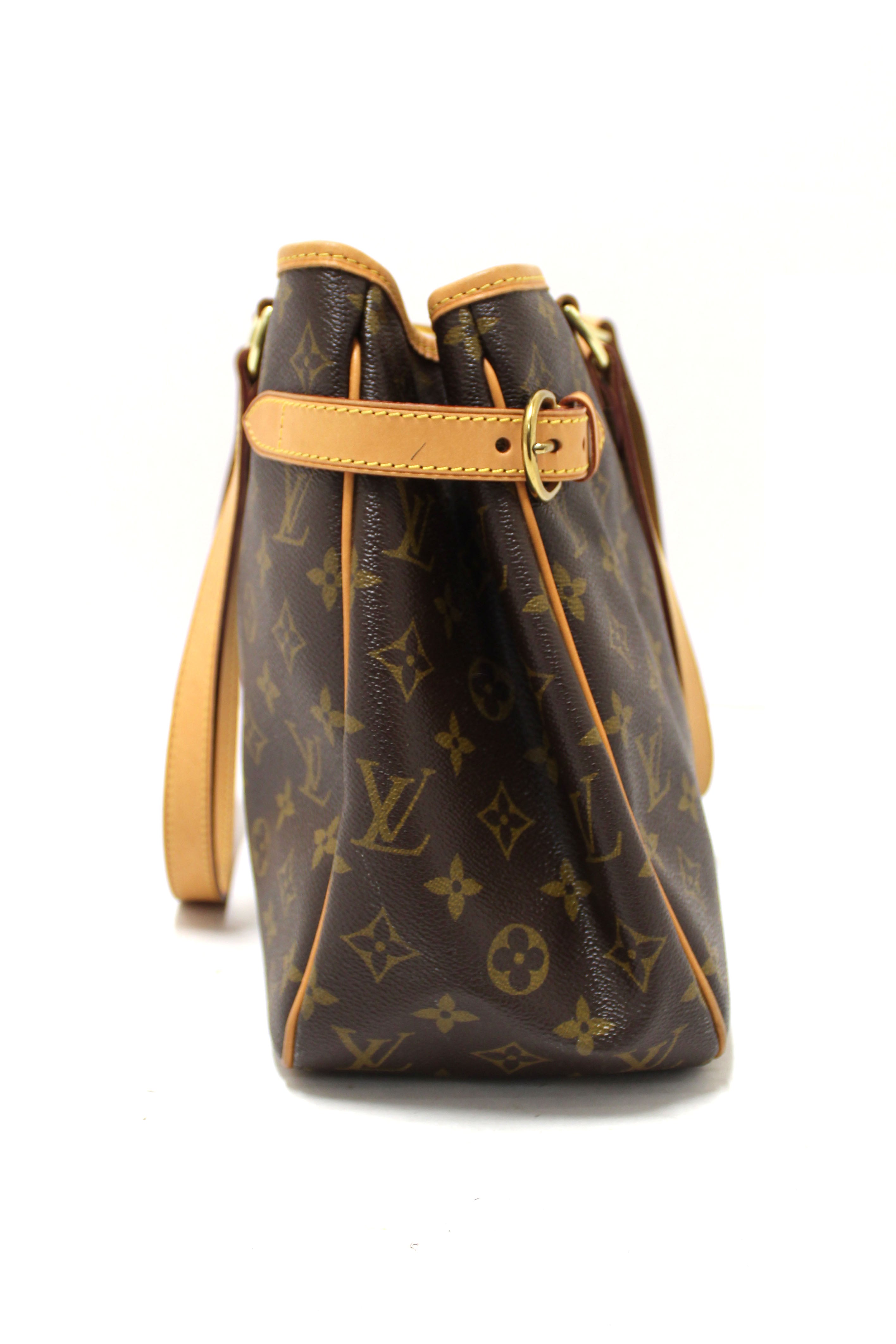 Authentic Louis Vuitton Monogram Canvas Batignolles Horizontal Tote Bag - Luxury Designer Shoulder Bag for Women, Perfect for Work, Travel & Everyday Use