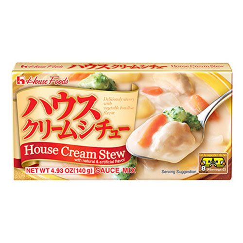 Creamy Japanese House Cream Stew, 4.93oz (140g) - Quick & Easy Meal for Busy Weeknights, Office Lunches & Comfort Food Cravings