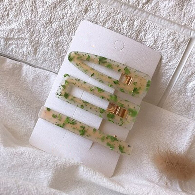 Elegant Women's Fashion Hair Clips - Pearl & Acetate Geometric Design Hair Accessories for Parties, Weddings & Everyday Style