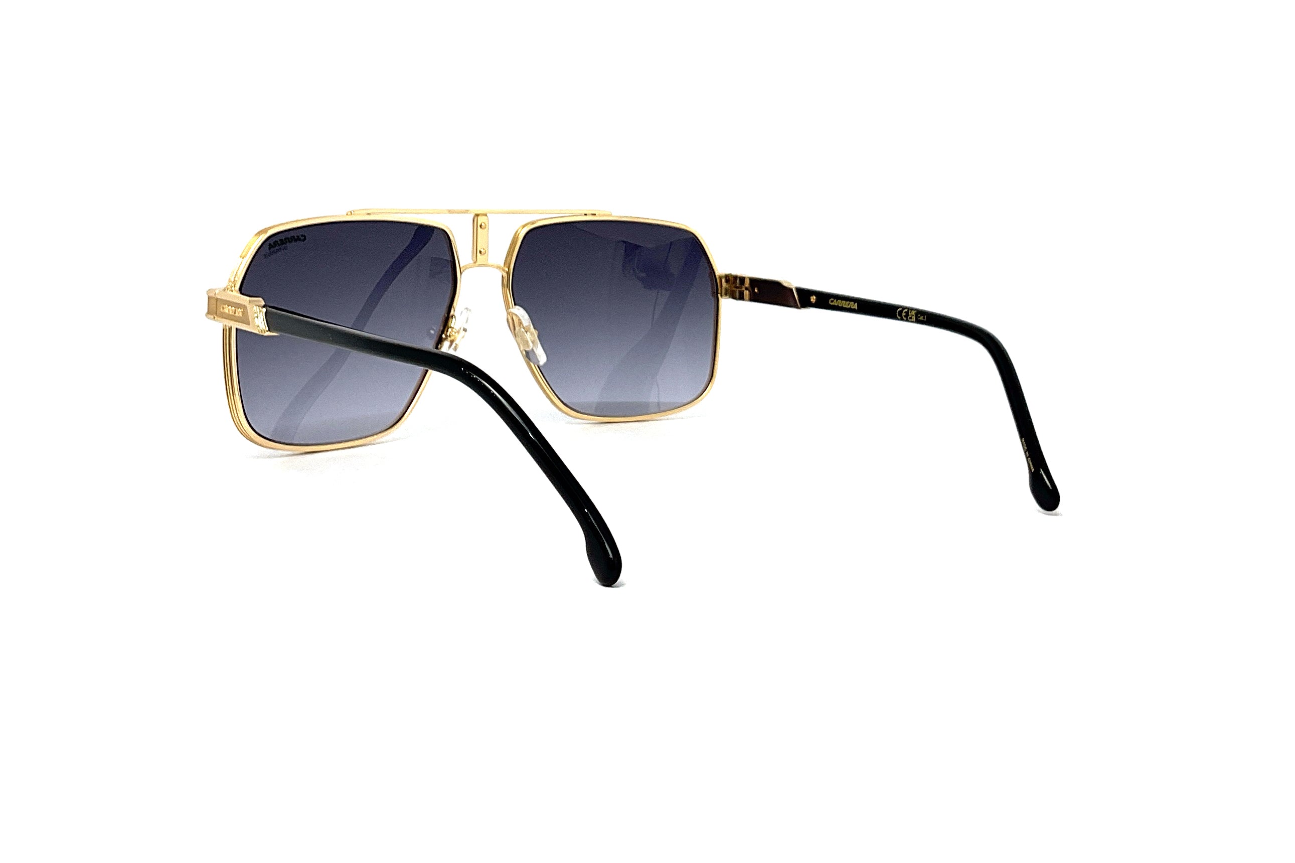 Carrera 1055/S Sunglasses - Black Gold Frame - UV Protection - Polarized Lenses - for Driving, Running & Outdoor Sports