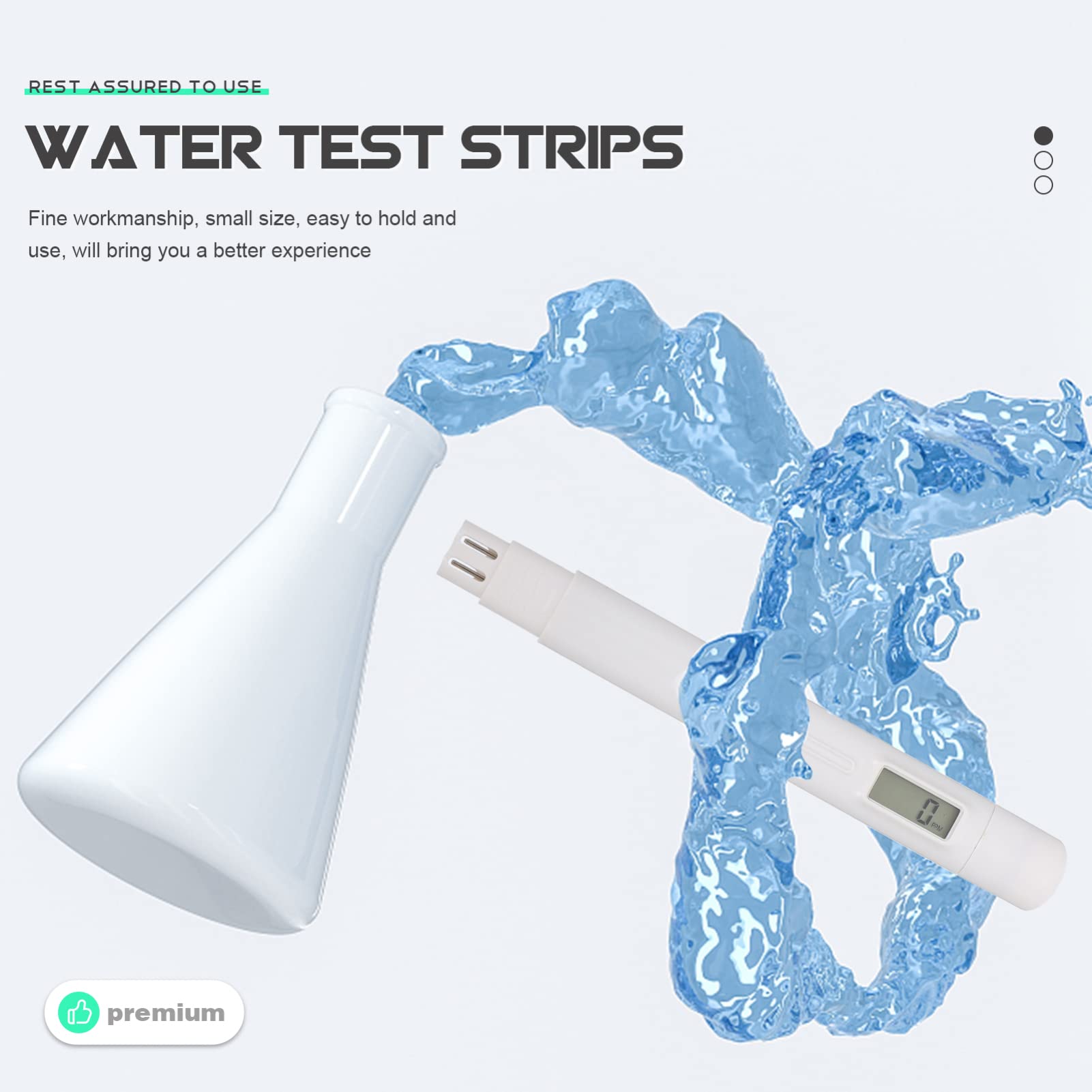 CHILDWEET Digital pH Tester Pen - Handheld Water Quality Meter for Drinking, Pool, Aquarium & Hydroponics | Portable Pocket-Sized pH Testing Tool with High Accuracy