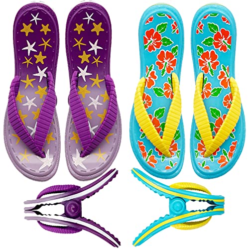 Purple+sky Blue Slippers