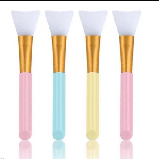 Ditya Crafts 2PCS Silicone Face Mask Brush - Soft Hairless Applicator for Facial Mud, Body Lotion & Butter - Perfect for Spa, Skincare & Beauty Routine at Home