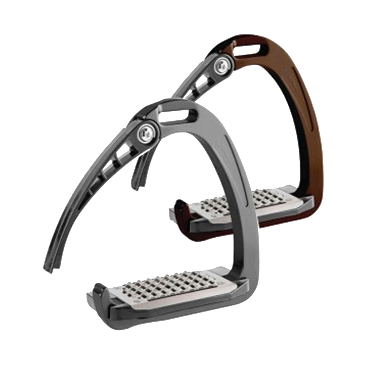 Acavallo Arena AluPro Stirrups - Lightweight Aluminum Horse Riding Stirrups for Equestrian & Show Jumping - Perfect for Training & Competitions