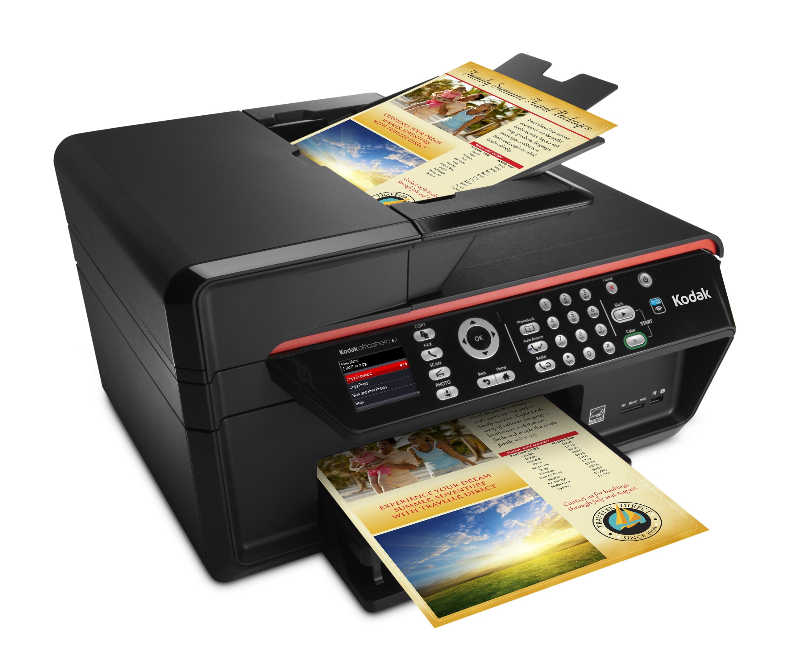 Kodak Hero 6.1 Wireless All-in-One Color Printer with Scanner, Copier & Fax - Perfect for Home Office, Small Business & Remote Work Printing Needs