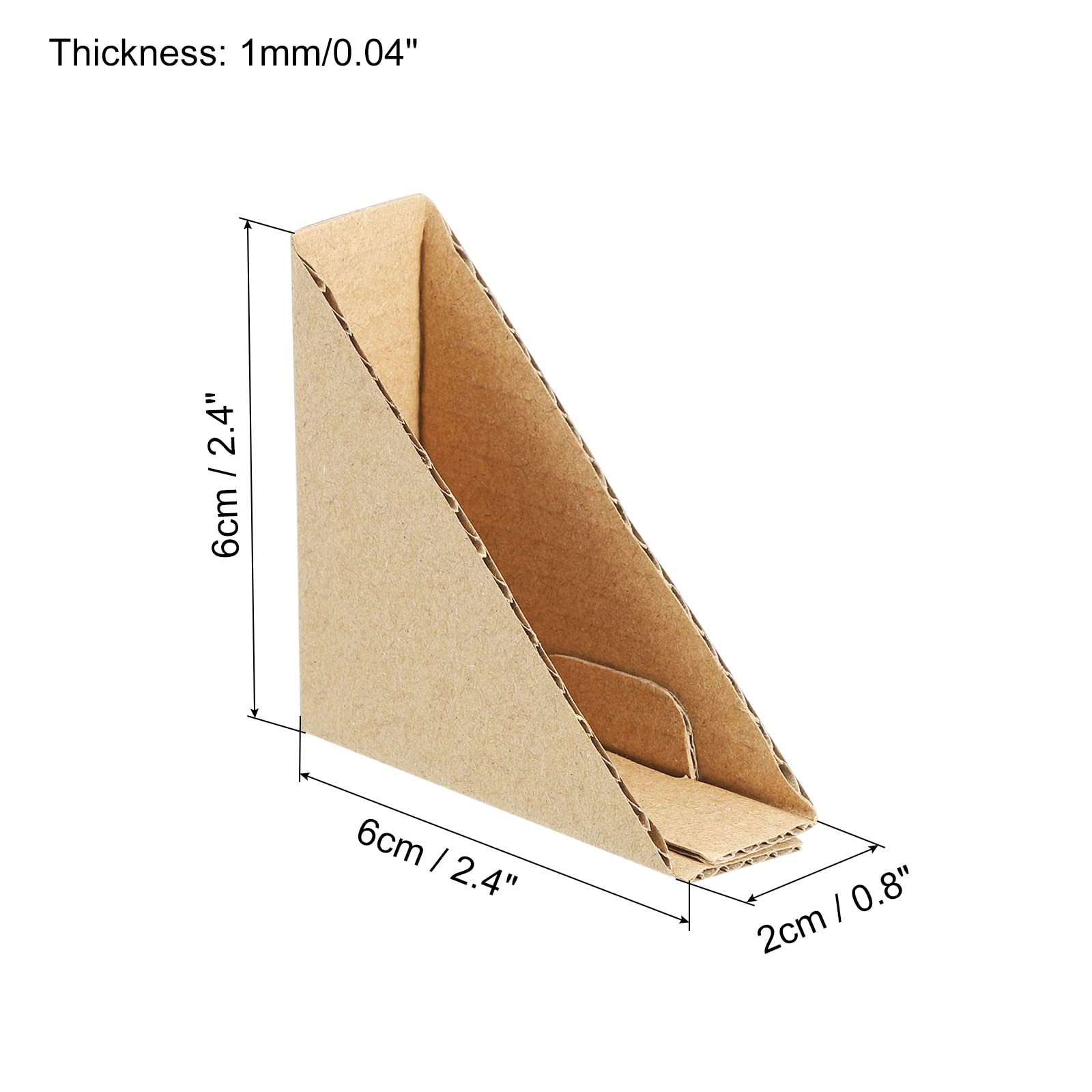 Meccanity Adjustable Cardboard Corner Protector 6x6x2cm - 40 Pack for Artwork, Packing & Shipping Supplies | Edge Protection for Fragile Items, Furniture & Parcels