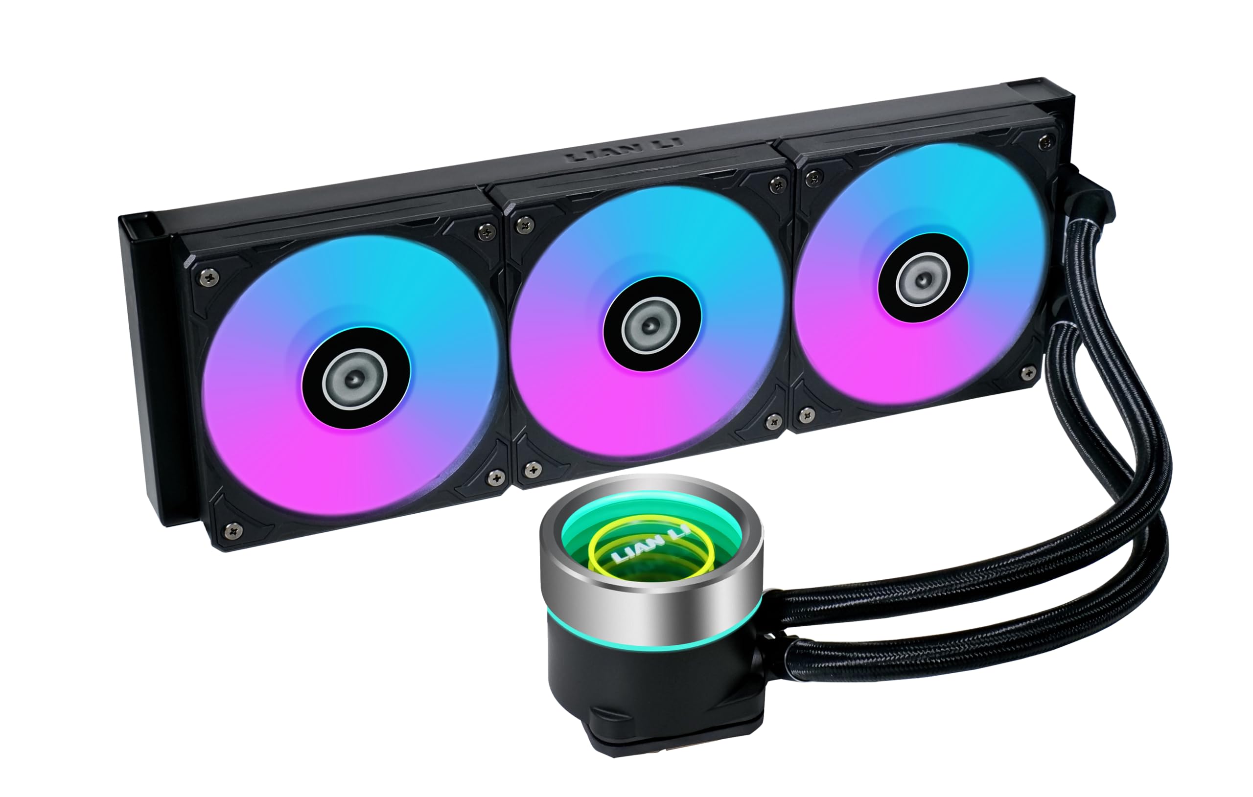 Lian Li Galahad II Trinity 360mm AIO RGB CPU Liquid Cooler - High Performance Black Water Cooling System for Gaming PC & Workstation Builds