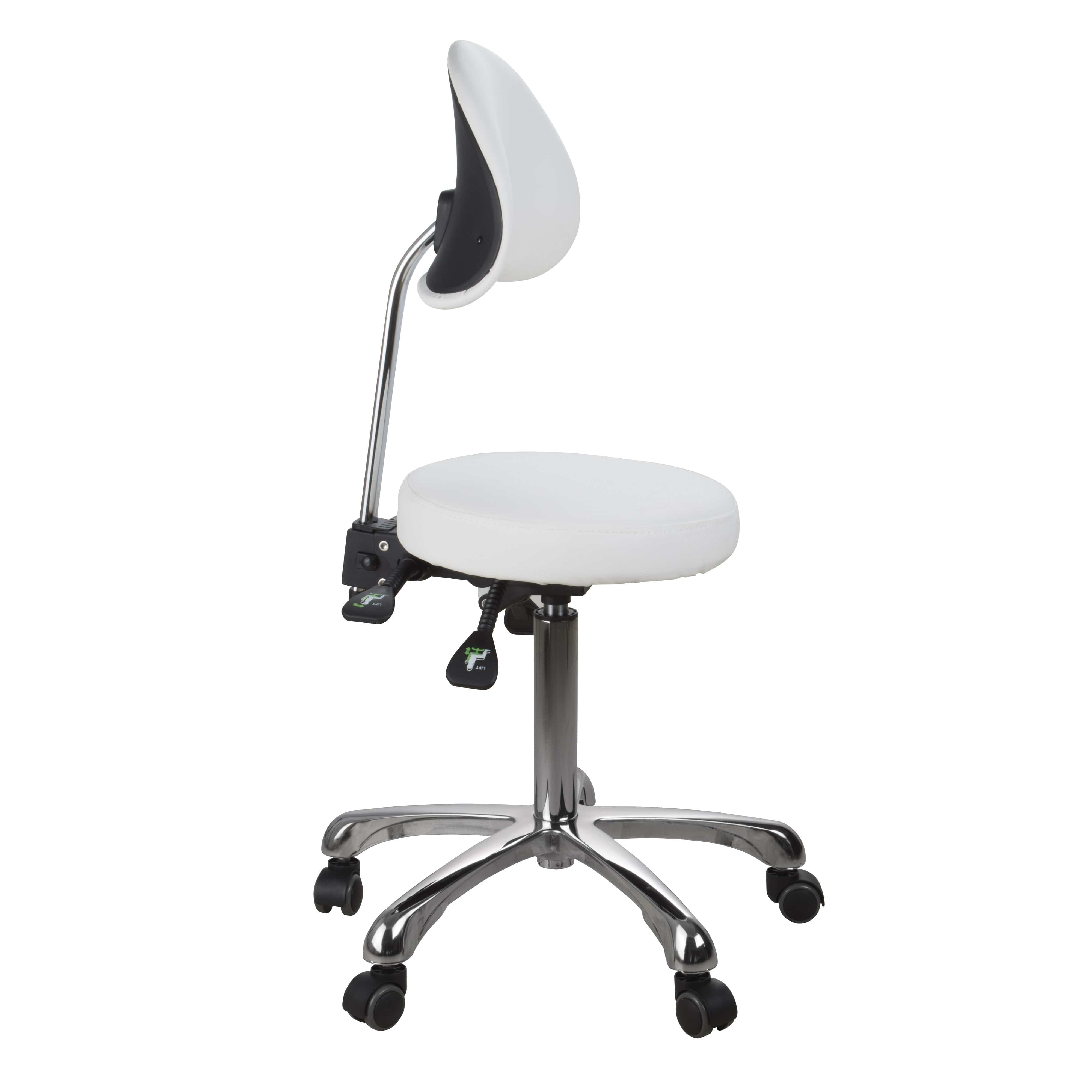 Professional Adjustable Beautician & Salon Stool 1025B - Ergonomic Hydraulic Hairdressing Chair for Barber Shops, Salons & Home Use