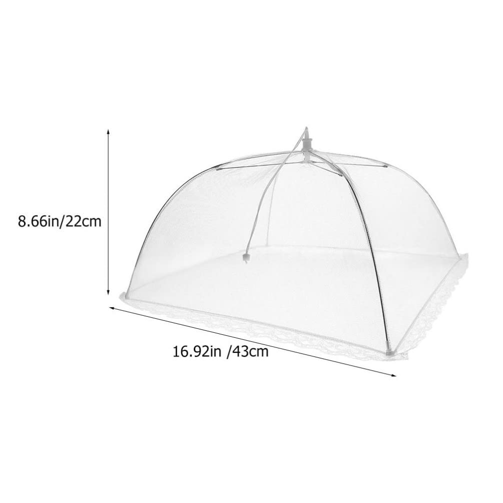 6pcs Foldable Mesh Food Covers for Outdoor & Kitchen Use