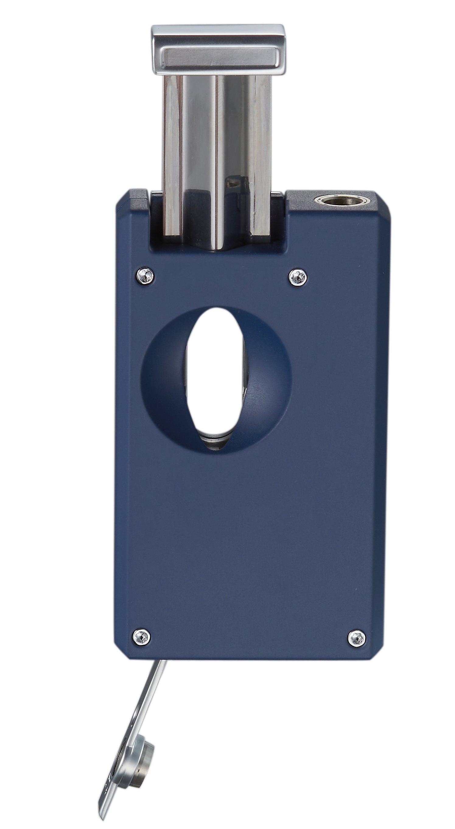 Premium Caseti Urban Flame Lighter & Wedge Cutter Combo - Blue | Windproof Butane Lighter with Cigar Punch | Perfect for Cigars, Camping, BBQ & Outdoor Activities