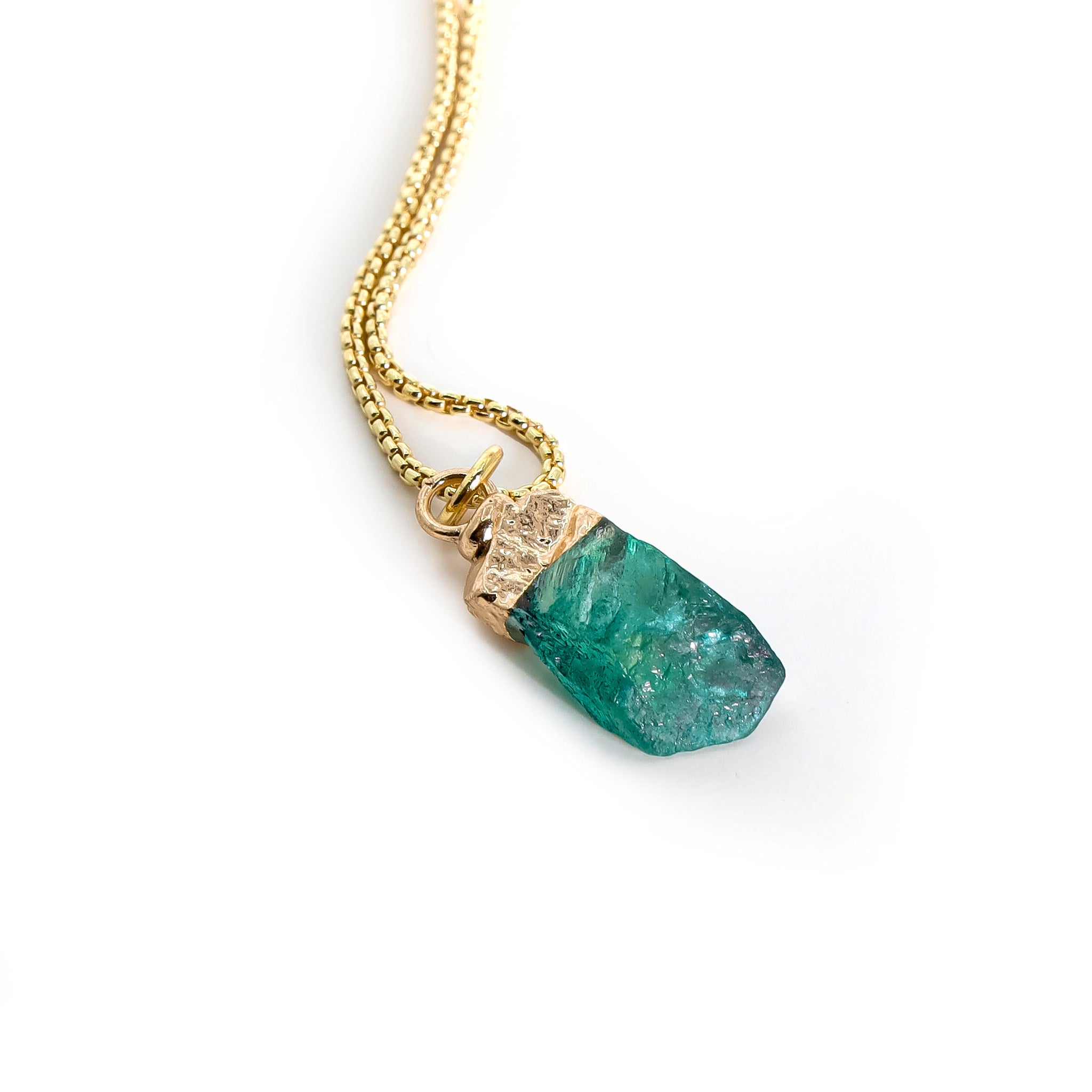 ROMALI 18K Gold Plated May Birthstone Emerald Pendant Necklace for Women - Elegant Jewelry Gift for Mother's Day, Birthday & Anniversary