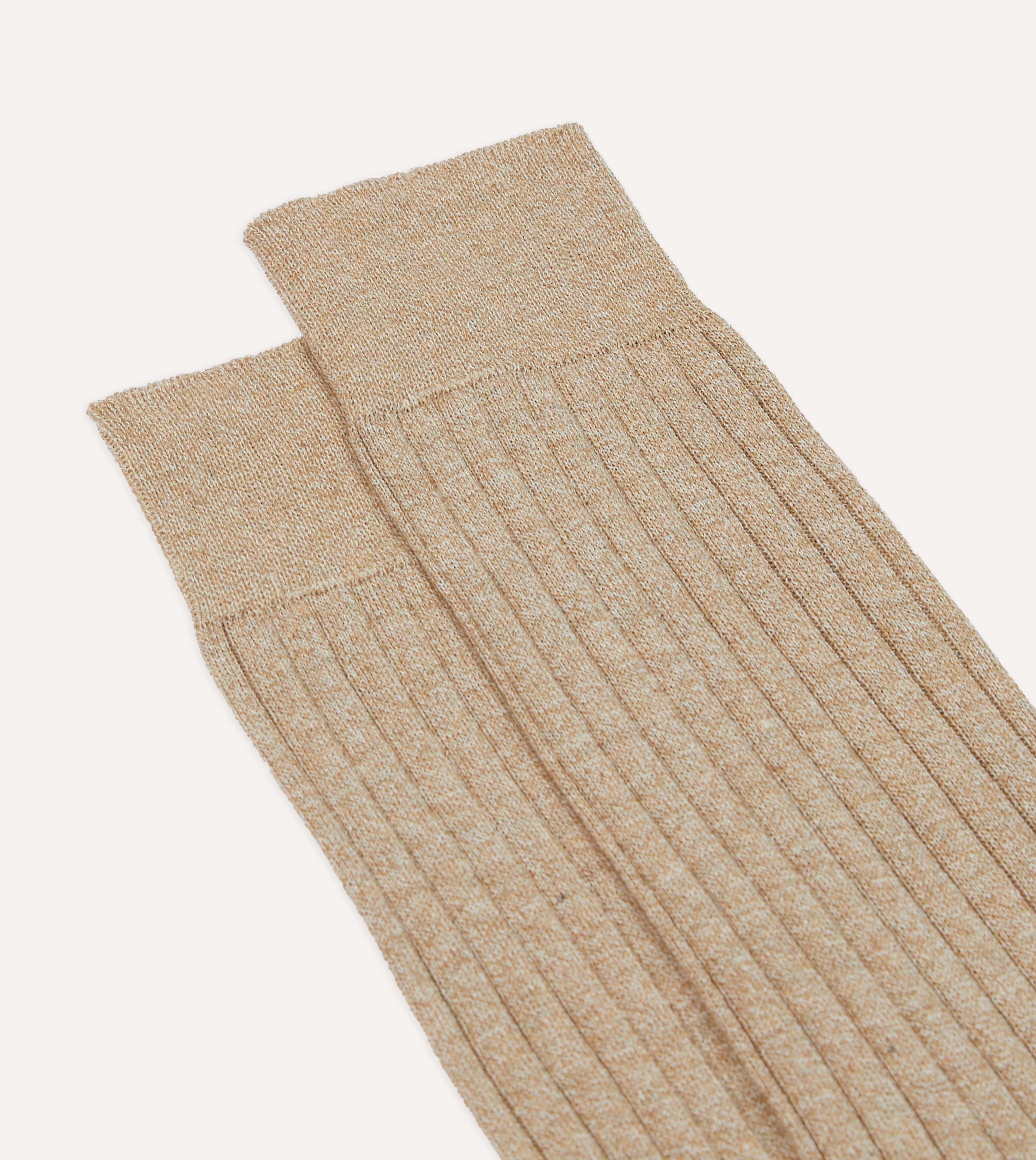 Comfortable Oatmeal Cotton Mid Calf Socks for Women & Men - Soft Breathable Everyday Socks for Work, Hiking & Casual Wear