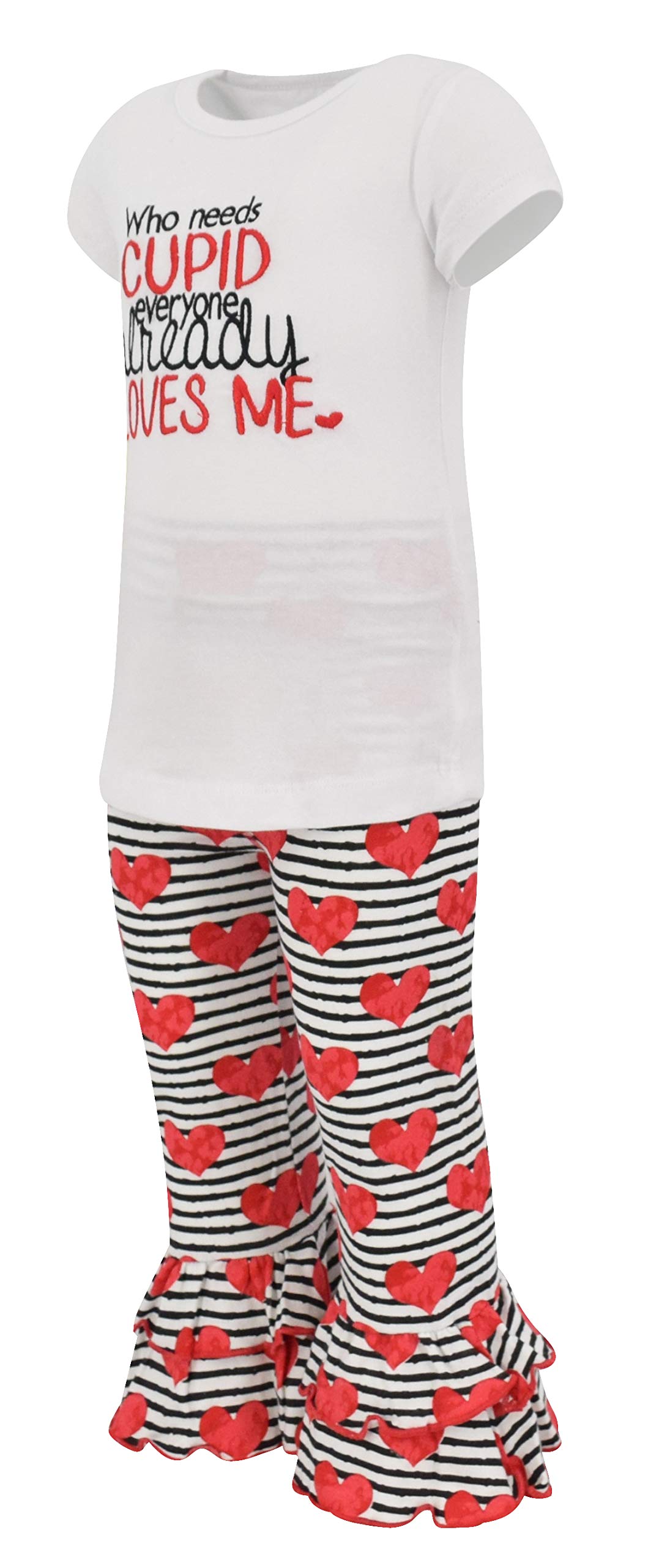 2-Piece Baby Girl Outfit - Ruffle Leggings & Shirt Set for Toddlers | Playtime & Casual Wear