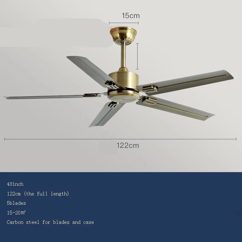 High-Performance Quiet Ceiling Fan with Strong Wind - Energy Efficient Cooling for Bedroom, Living Room & Office | Ideal Home Upgrade