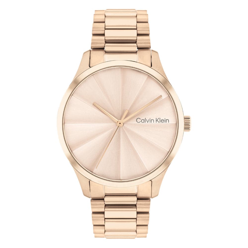 Calvin Klein Women's Rose Gold Stainless Steel Watch 25200231 - Elegant Timepiece for Everyday Wear, Office & Special Occasions