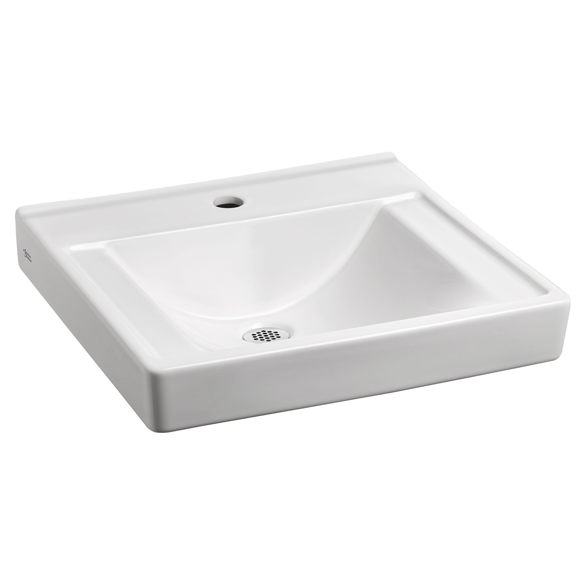 American Standard 9024901EC.020 White Ceramic Wall-Mounted Rectangular Bathroom Sink - 20.06