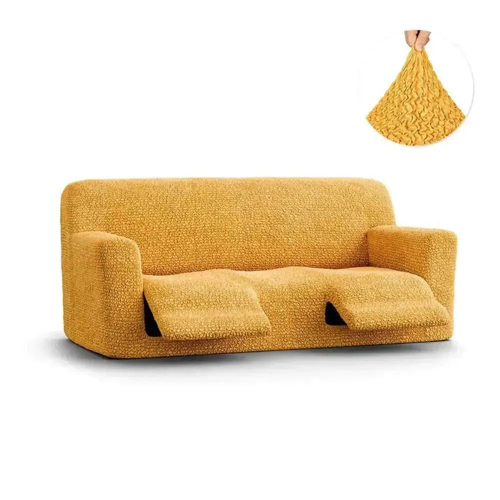 3 Seater Recliner Slipcover - Microfiber Sofa Cover for Living Room Furniture Protection - Perfect for Pets, Kids & Everyday Use