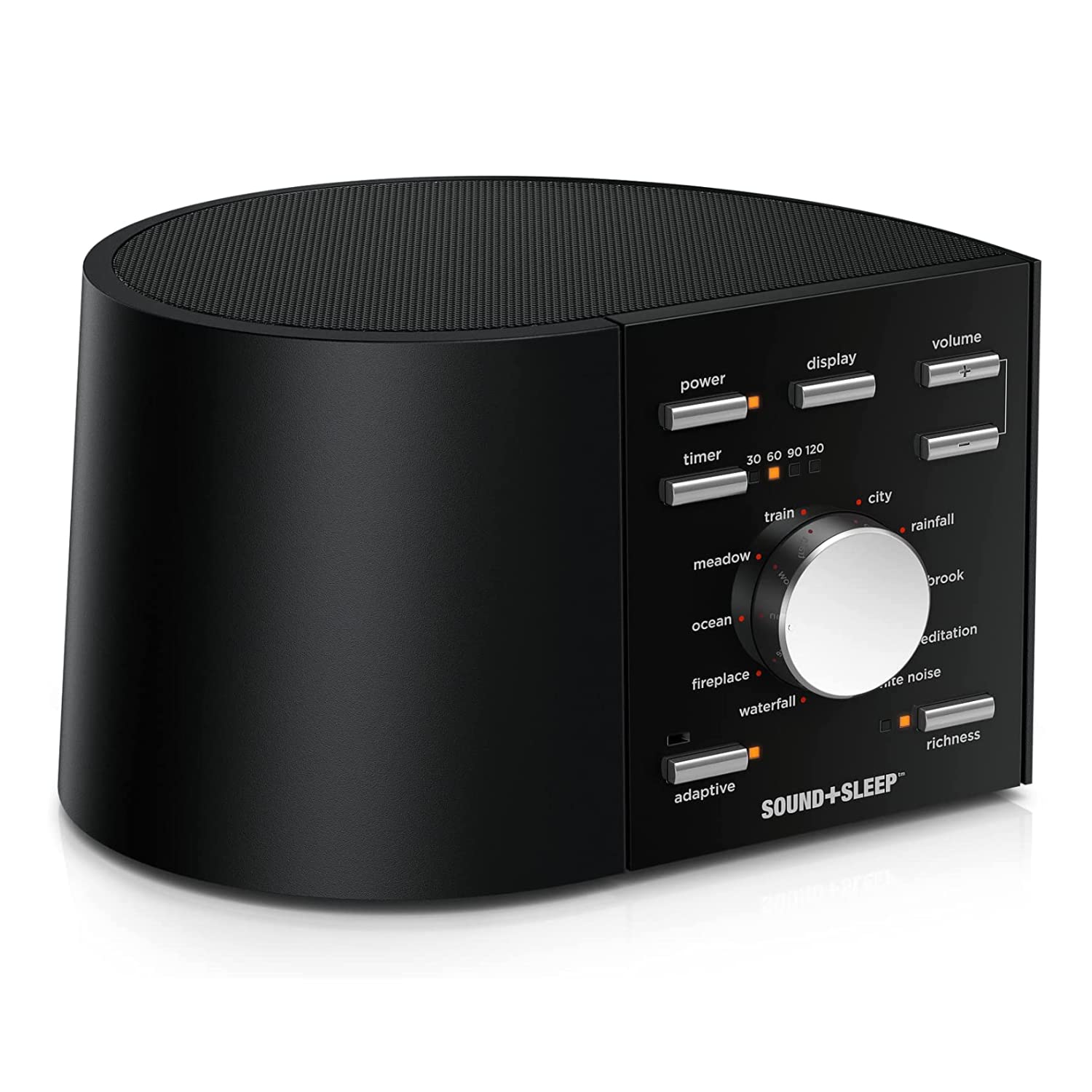 Premium Sound+Sleep High Fidelity White Noise Machine - 30 Non-Looping Nature Sounds & Adaptive Sound Technology with Sleep Timer - Classic Black (Renewed) - Perfect for Baby Nursery, Office Focus & Deep Sleep Therapy