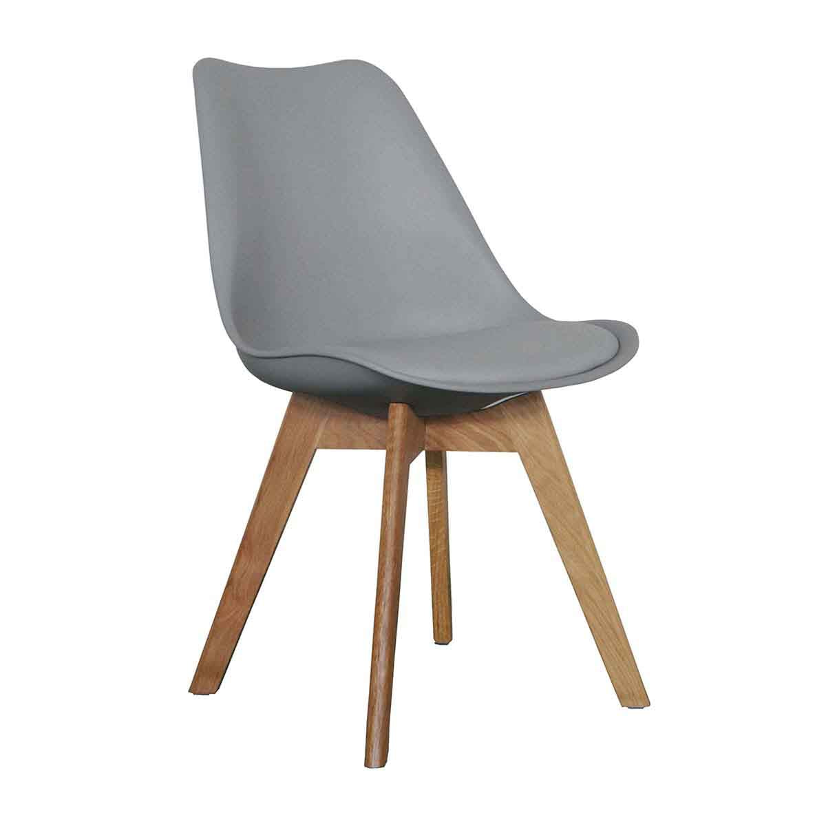 Modern Jaden Dining Chairs Set of 2 - Mid-Century Wooden Kitchen Chairs with Upholstered Seat - Perfect for Dining Room, Kitchen, Breakfast Nook & Small Spaces