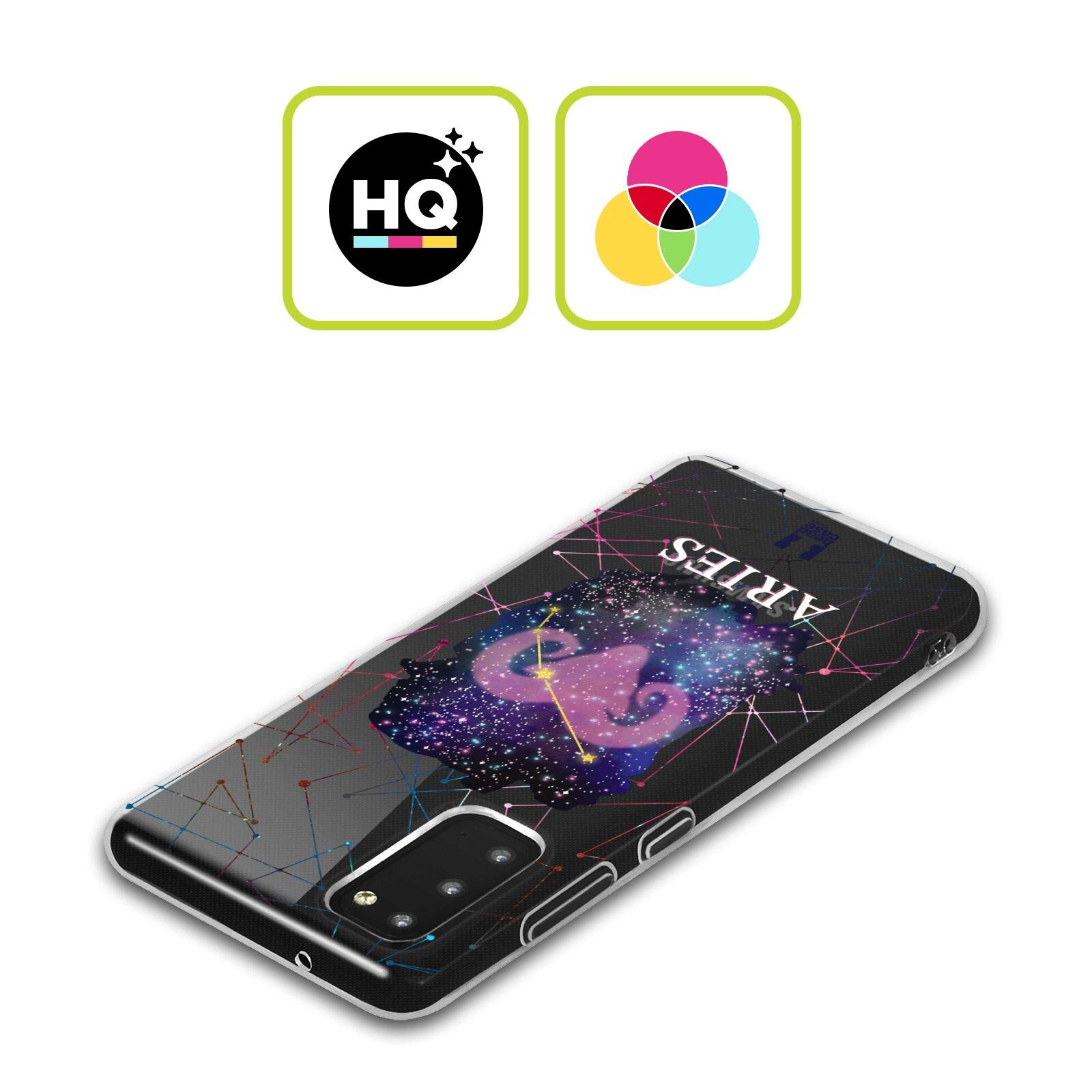 Head Case Designs Aries Zodiac Constellation Soft Gel Phone Case with Matching Wallpaper for Samsung Galaxy S20 FE/5G - Perfect for Daily Use, Travel, and Gift Giving