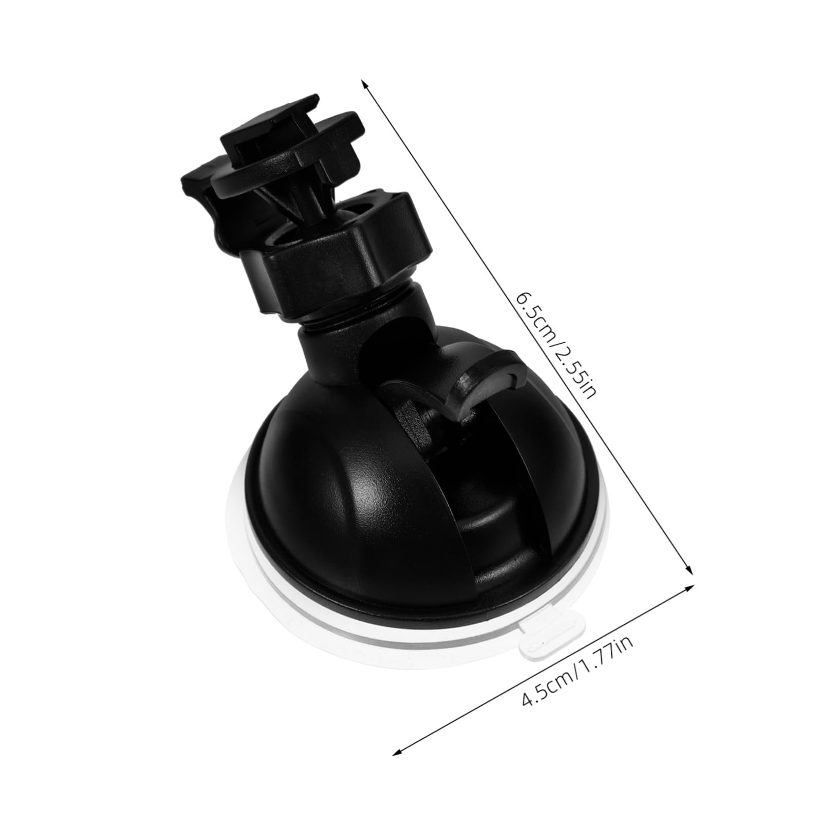 PACKOVE 4-Piece Car Camera Mount Holder Kit - Suction Cup Stand for Dash Cam, Recorder, and Action Cam - Secure Plastic Mount for Windshield & Dashboard - Perfect for Road Trips, Uber Driving, and Vehicle Security