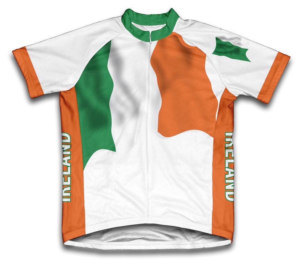 ScudoPro Women's Cycling Jersey - Ireland Flag Design, Breathable Short Sleeve Bike Shirt for Road & Mountain Biking | Perfect for Cycling Enthusiasts & St. Patrick's Day Rides