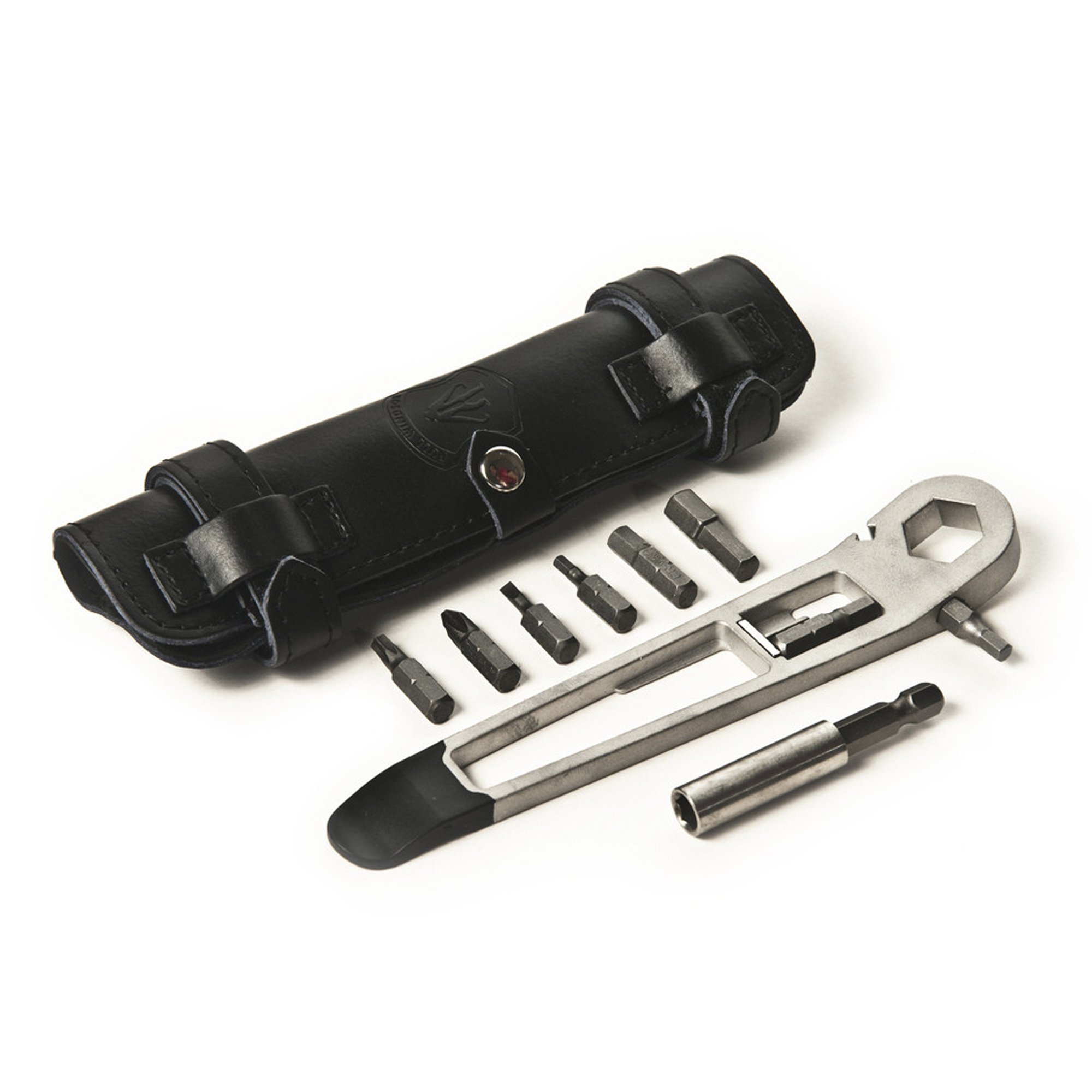 THE NUTTER All-in-One Bike Repair Kit - Portable Cycling Multitool with Black Leather Pouch - Essential Bicycle Maintenance Tools for Road, Mountain & Commuter Bikes - Perfect for Emergency Repairs & On-the-Go Cycling Adventures