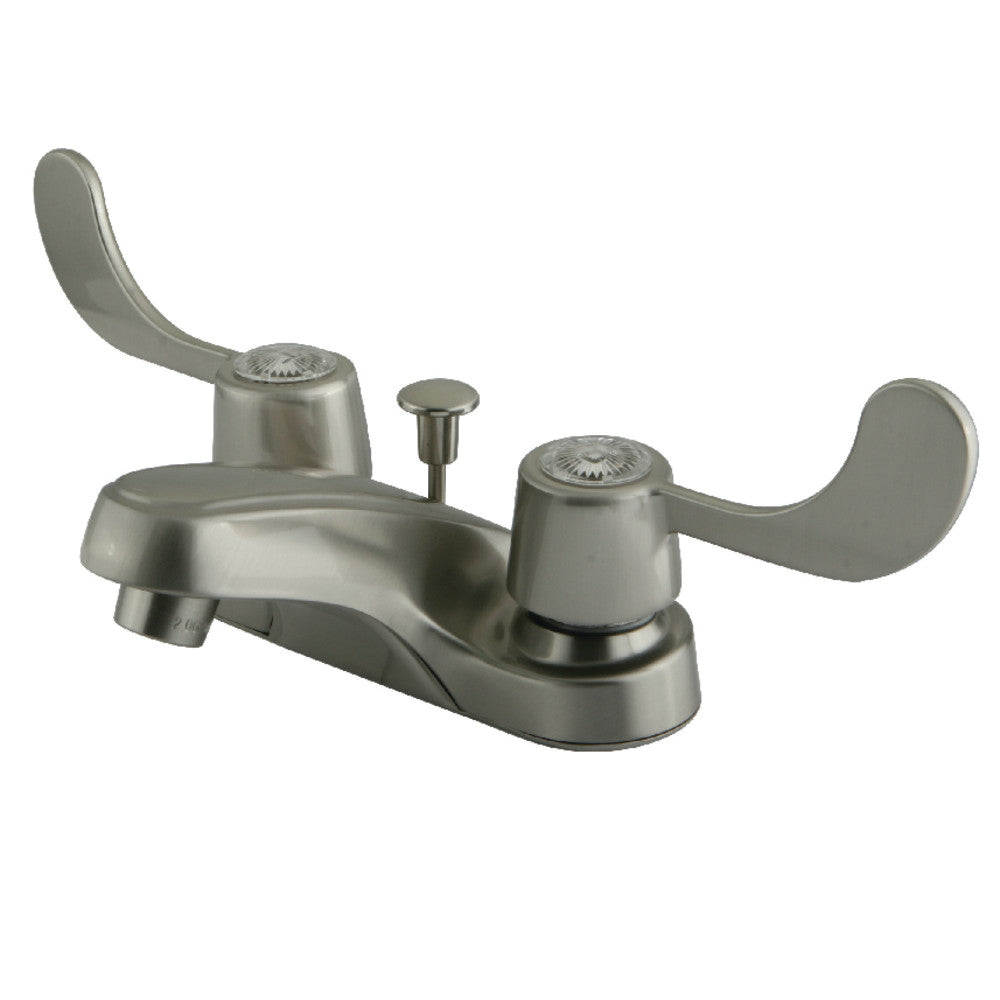 Kingston Brass KB188 4-Inch Centerset Bathroom Faucet - Chrome Finish, Single Handle, Water-Saving Design for Bathroom Sink Vanity and Powder Room