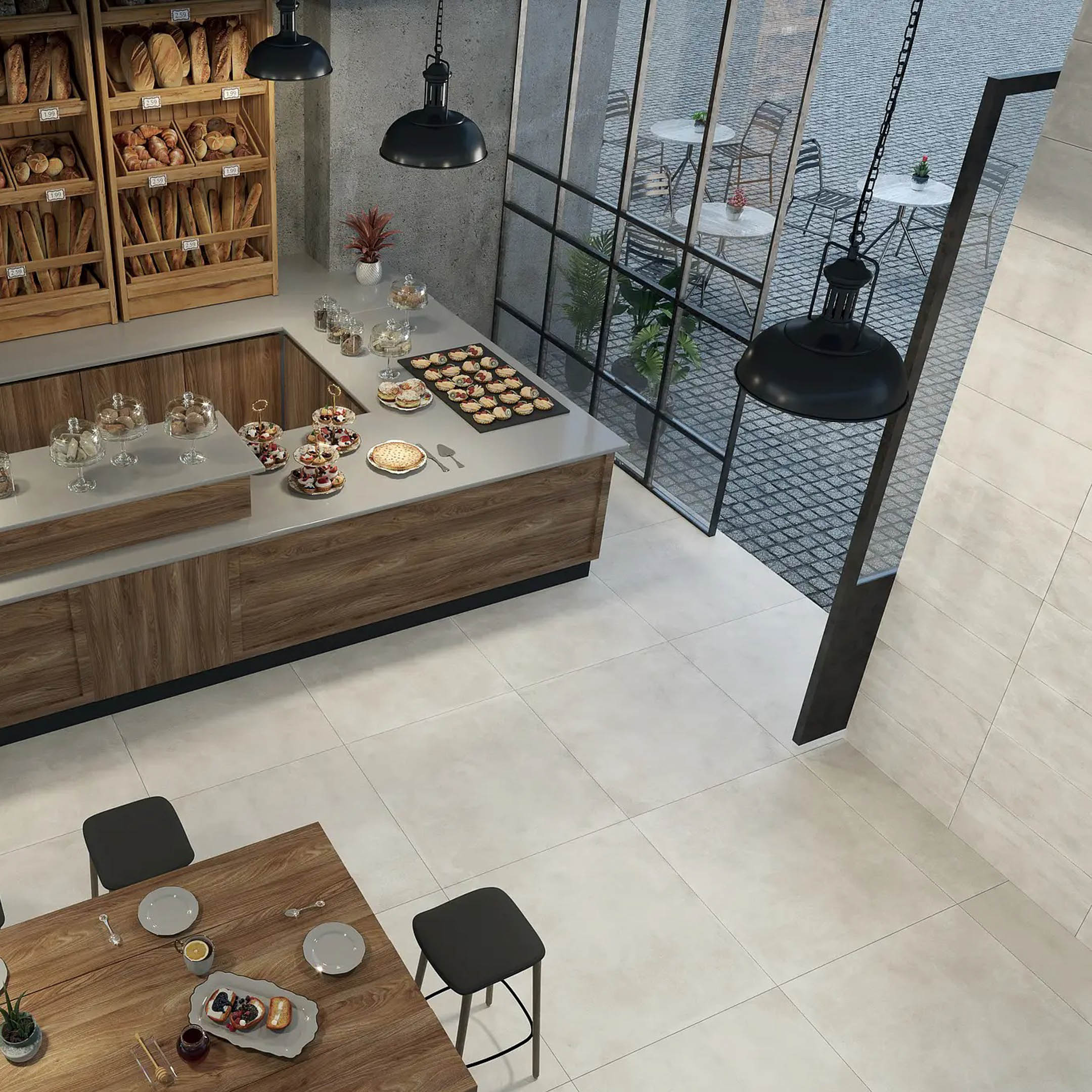 Ascot City Italian Concrete Look Porcelain Tile - Durable & Stylish Flooring for Modern Homes, Kitchens, Bathrooms & Commercial Spaces